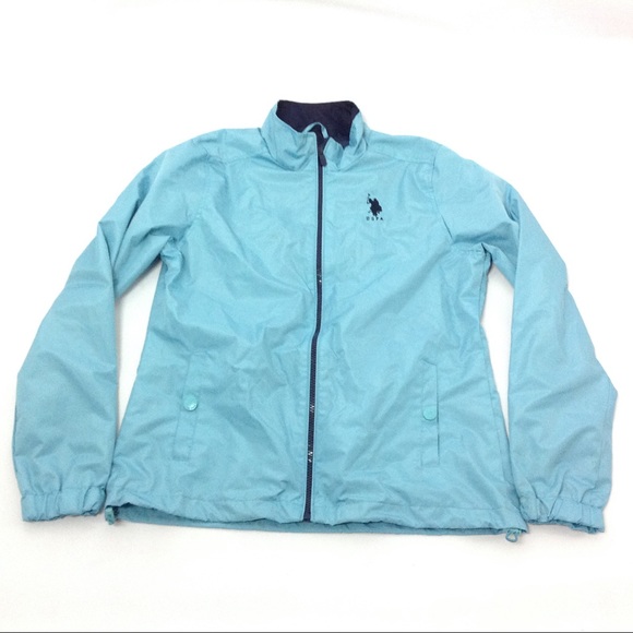 US Polo Assn Rain Jacket Windbreaker Women M - Picture 1 of 6